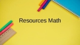 Math resources on a editable power point for early place v