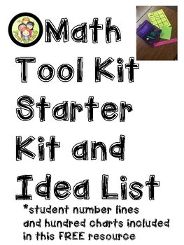 Preview of Math tool kit Freebie Starter Kit