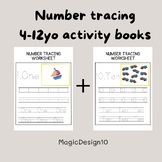 Math tracing workbook / 123 Tracing / Worksheets
