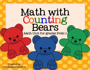 Math with Counting Bears by Simply Fun in First | TpT
