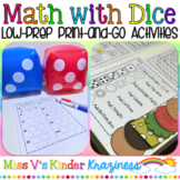 Math with Dice: Low-Prep, Print-and-Go Activities