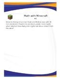 Math with Minecraft - REAL (FOR KIDS) WORLD PROBLEMS