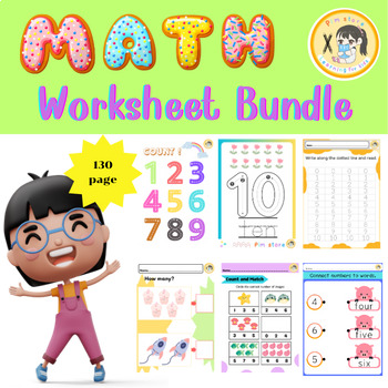 Preview of Math worksheet bundle {Pim Store}