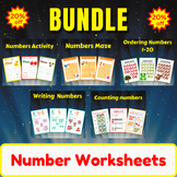 Math Worksheets For Kindergarten. Write and Count Numbers 