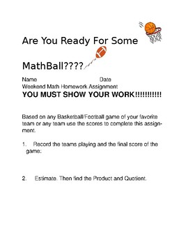 Preview of MathBall Multiplication and Division