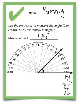 Measure and construct angles using a protractor - Studyladder