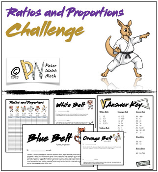 Preview of MathCounts Karate Challenge - Ratios & Proportions