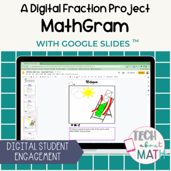 Preview of MathGram - A Digital Fraction Project for Google Slides