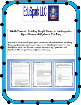 Preview of MathMarvels: Building Bright Minds in Kindergarten Operations