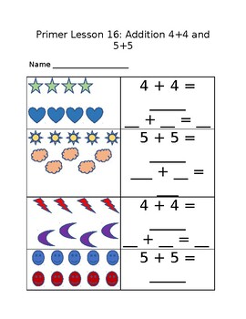 MathUSee Primer Lesson 16: Add 4+4 and 5+5 by Kennedy Strickland