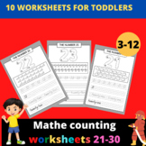 Mathe counting worksheets 21-30