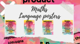 Mathematical Language posters rainbow