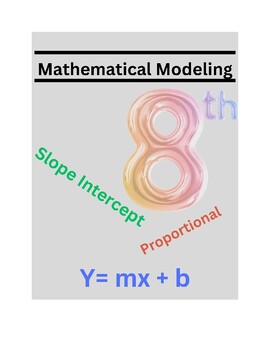 Preview of Mathematical Modeling 2023-2024 Ga Math Standards (8.PAR.4.1)