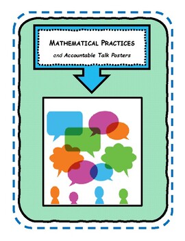 Preview of Mathematical Practice Posters (8 plus more)-Accountable Talk Speech Stems (20+)