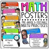 Mathematical Practices | Editable Math Practices Posters
