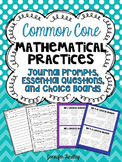 Mathematical Practices Journal Prompts, Essential Questons