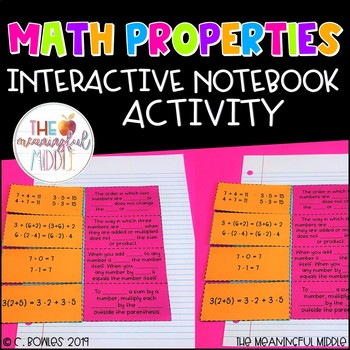 Preview of Mathematical Properties Flipbook