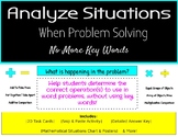 Analyze Situations in Problem Solving: No More Key Words