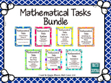 Middle School Math Task Card Bundle:  Mathematical Tasks