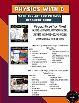 Preview of Mathematical Toolkit Physics with G Resources Guide