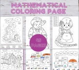 Mathematical coloring pages numbers WITHIN 100, activity p