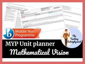 Preview of Mathematical vision - MYP unit plan (highly detailed)