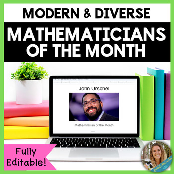 Preview of Mathematician of the Month - Building Students' Math Identity and Growth Mindset