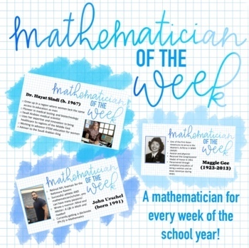 Preview of Mathematician of the Week