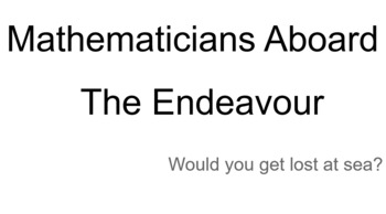 Preview of Mathematicians Aboard the Endeavour (Addition Problems)