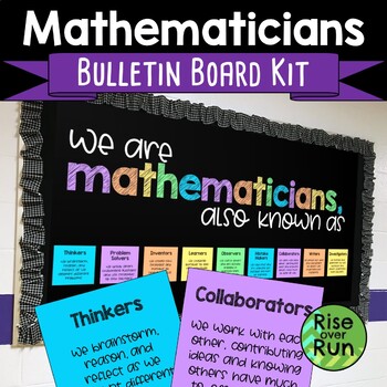 Preview of Mathematicians Bulletin Board Decoration Set