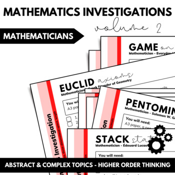 Preview of Mathematicians - Volume 2: Mathematics Investigations
