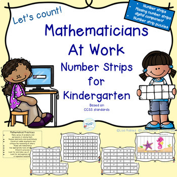 Preview of Mathematicians at work: Number strips for Kindergarten 
