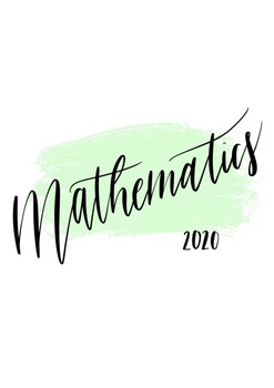 Mathematics 2020 Title Page by Paiten Preissl | TPT