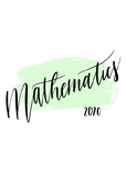 Mathematics 2020 Title Page