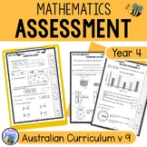 Maths Assessment Year 4 Australian Curriculum v8.4 and v9