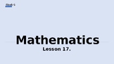 Mathematics ES1 WK 6 Lessons 17-20 (Powerpoint - 2D shapes