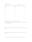 Mathematics Final Assessment: Percents