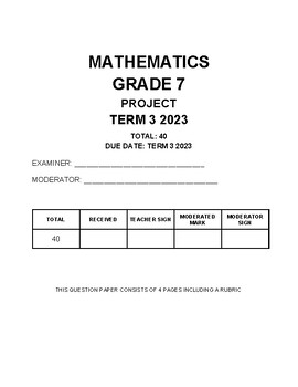 mathematics grade 9 term 3 2023