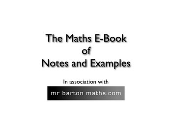 Preview of Mathematics Notes and Examples ebook