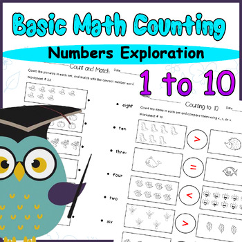 Preview of Mathematics - Numbers Exploration - Basic Math Counting 1 to 10