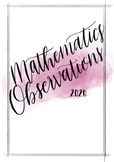 Mathematics Observations Title Page 2020