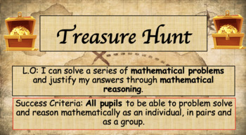 mathematical treasure hunt in problem solving and reasoning example