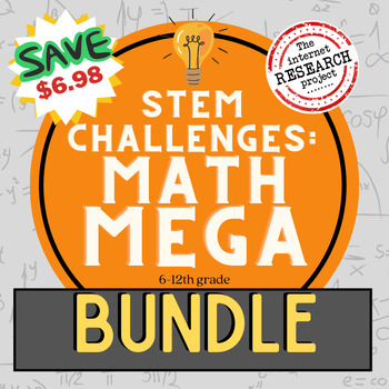 Preview of Mathematics STEM STEAM Challenges and Activities Bundle