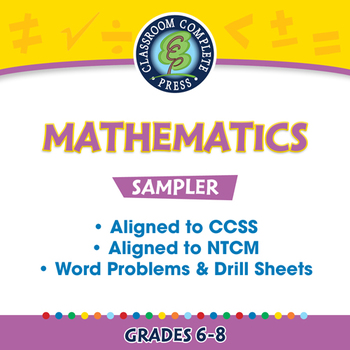 Preview of Mathematics Sampler Gr. 6-8