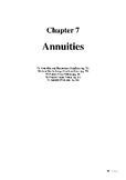 Mathematics Standard Annuities Booklet