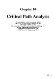Mathematics Standard Critical Path Analysis
