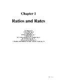 Mathematics Standard Ratios and Rates Booklet