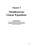 Mathematics Standard Solving Simultaneous Equations