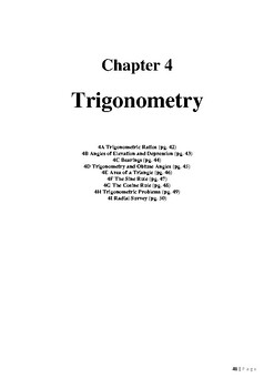 Preview of Mathematics Standard Trigonometry (inc non-right angle)