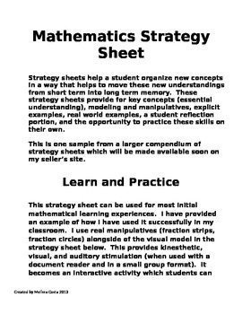 Preview of Mathematics Strategies: Learn and Practice